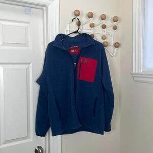 MEC - Casual Outdoor Fleece Zip up - Blue/Red - Large